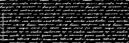 Photos Antique white manuscript seamless pattern on black background