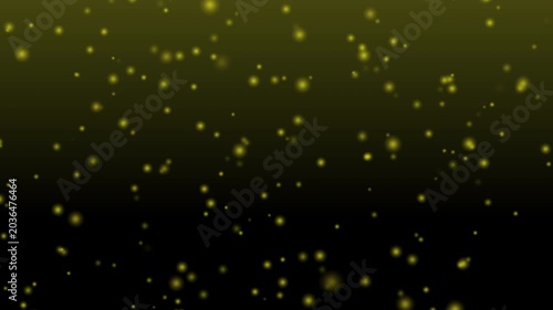 Abstract gold motion background. data transfer particle effect. Glowing bokeh neon particles pulse across the screen. Data cloud effect.