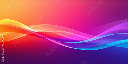 Foto Abstract pink and colorful wave background with smooth flowing light and futuris
