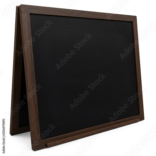 Dark Wood Easel Chalkboard: Rustic Elegance