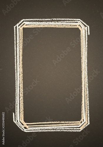 Chalkboard Frame: Layered Lines & Texture