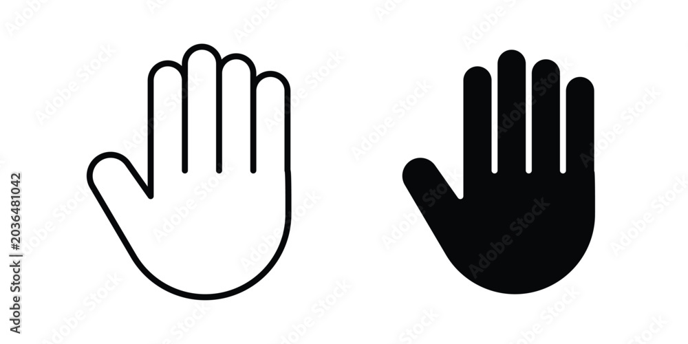 Obraz premium Stop icon for mobile apps and websites.