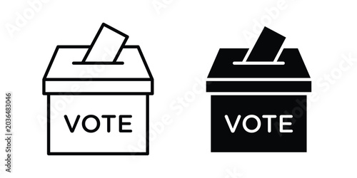 Billede på lærred Voting icon for mobile apps and websites.