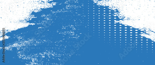 Fotografija Biru halftone titik pola grunge tekstur latar belakang