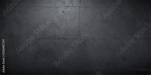 Quadro su tela A dark grunge concrete wall with a rough vintage texture features a distressed g