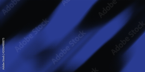 Photos High contrast digital information stream with microscopic blue pointillism array