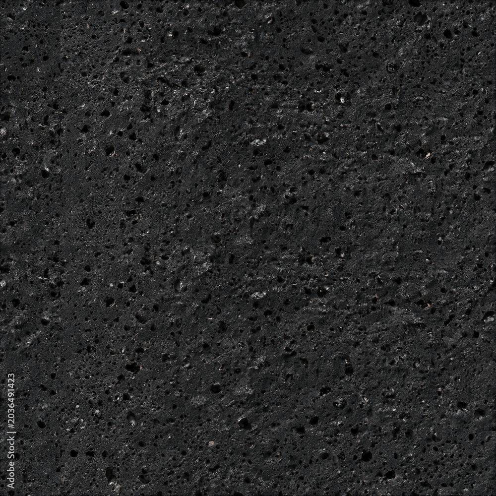 Fototapeta premium Matte Black Volcanic Stone Seamless Texture