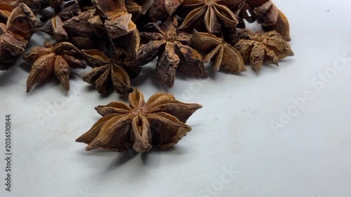 Pile of Dried Star Anise Pods  Aromatic Culinary Spice