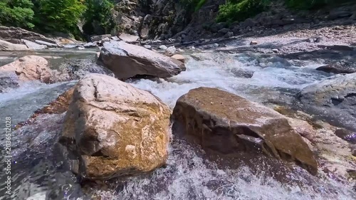 In the woods, immersed in nature. Above and below the water. Pristine nature and crystal-clear waters. Torre Torre in Friuli.