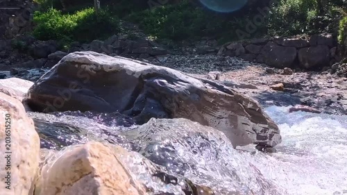 In the woods, immersed in nature. Above and below the water. Pristine nature and crystal-clear waters. Torre Torre in Friuli.