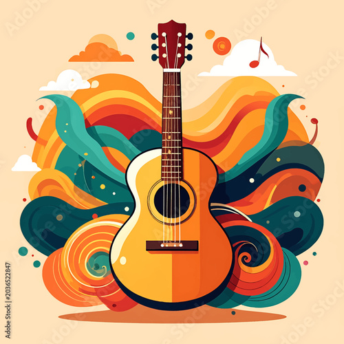 Obraz na płótnie Acoustic Guitar Instrument Music 2.