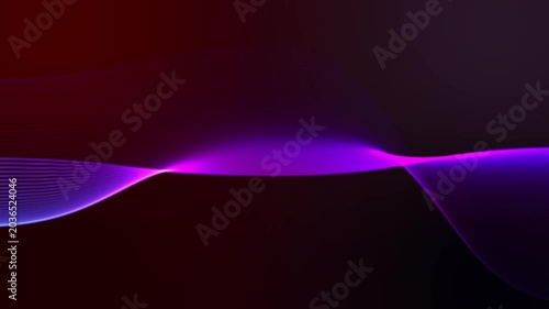 Abstract flowing wave line animation background with smooth curved motion pattern, seamless modern liquid texture loop, dynamic futuristic backdrop for digital visual design