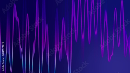 Abstract flowing wave line animation background with smooth curved motion pattern, seamless modern liquid texture loop, dynamic futuristic backdrop for digital visual design