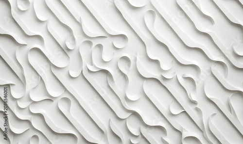 abstract white flowing geom...