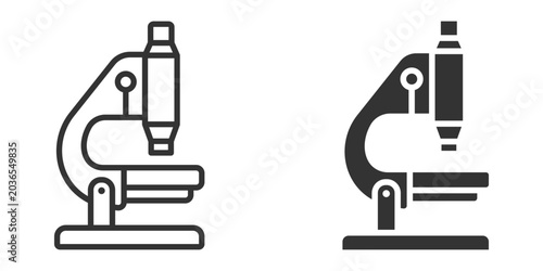 Bild auf Leinwand Microscope icon set