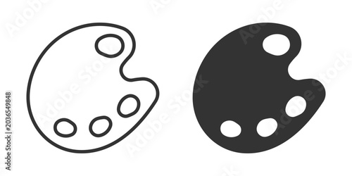 Cuadro en lienzo Paint Board icon set