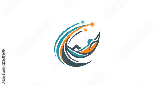 Abstract logo design representing dreams and aspirations.