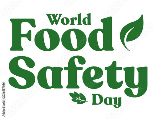World Food Safety Day Transparent Text PNG