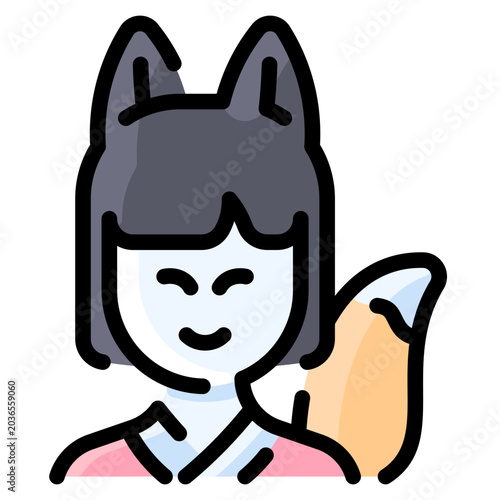 Tableau sur toile Kitsune