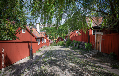 Stockholm City, Sweden in spring, Sodermalm district