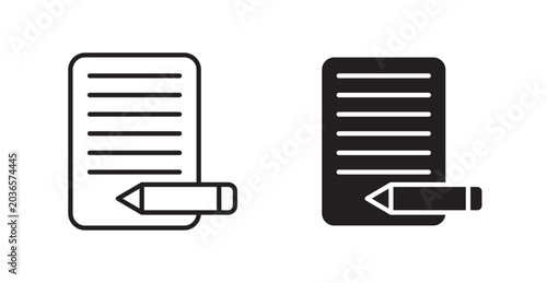 Фотография Agreement icon vector design illustrations. line and solid styles