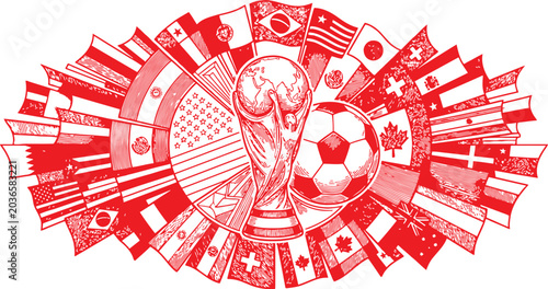 Soccer World Cup Vector Art