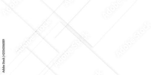 Abstract white background design with layers of textured white transparent material in triangle and squares shapes. White color technology concept geometric line vector white light grey background.