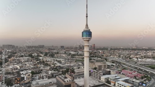 Baghdad Clock Tower at Sunset