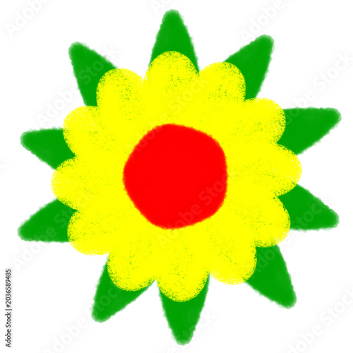 yellow and red flower
