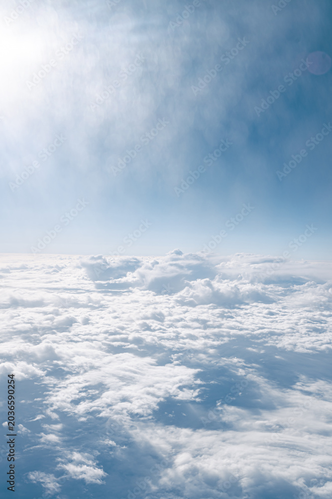 Naklejka premium 上空からの幻想的な雲
