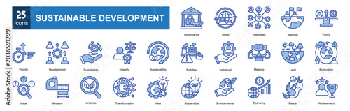 Quadro su tela Sustainable Development