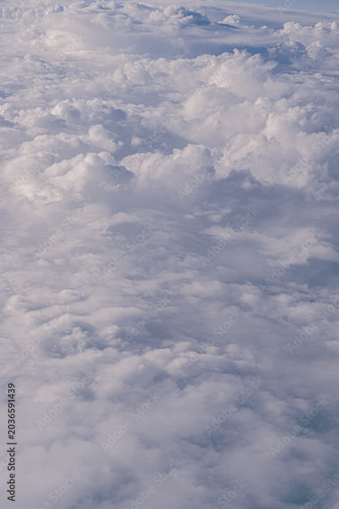 Naklejka premium 上空からの幻想的な雲