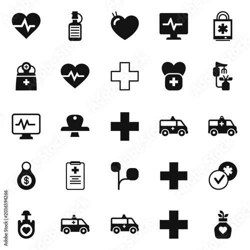 Modern Healthcare and Medical Symbol Icon Pack