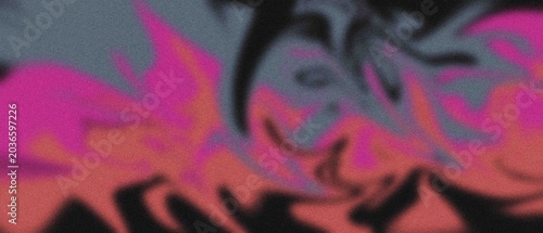 Psychedelic grainy gradient background with flowing pink and black colors creating an artistic, blurred liquid effect.