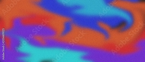 Abstract grainy gradient background with vibrant flowing colors, retro style texture effect wallpaper for digital art design.