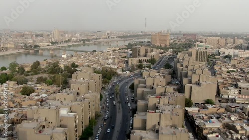 Baghdad Drone Shots Aerial View