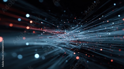 Abstract digital network lines design