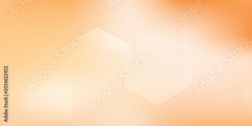 Abstract orange and white gradient background with geometric linear pattern