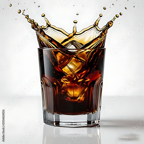 Premium black russian cocktail with dark coffee liquor aesthetic