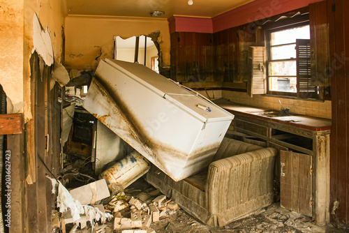 Konstfotografi Hurricane Katrina Aftermath - Ruined Kitchen
