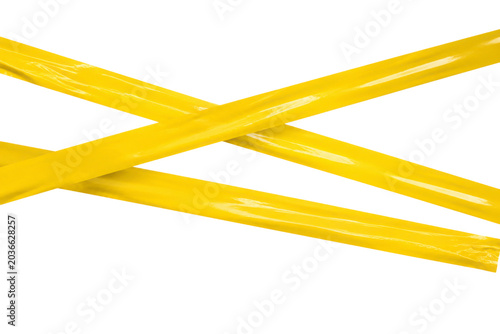 Yellow Hazard Tape Abstract Cross Lines Warning Background