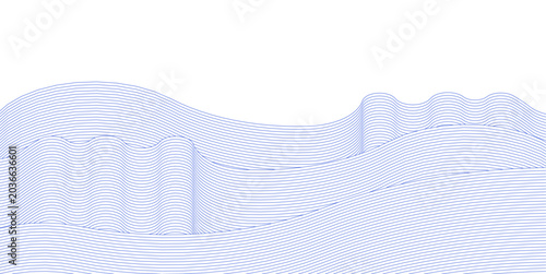 abstract wavy graphics 3d rendering