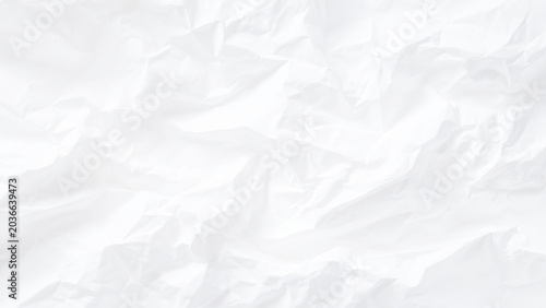 Foto Crumpled white paper texture background with creases and folds abstract design e