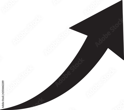 An upward curving arrow indicates progress and growth.