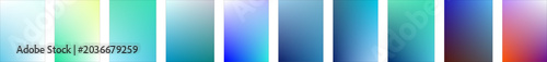 Modern Gradient Background Pack for Advertising and Marketing on Transparent Background PNG