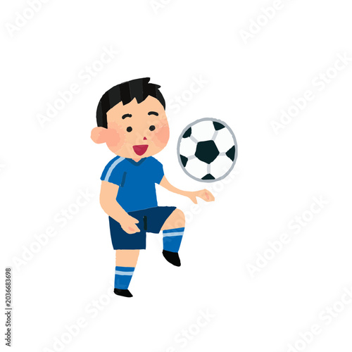 Quadro em tela menino com a bola