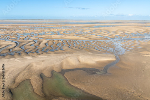 Canvas Print La baie de Somme à marée basse