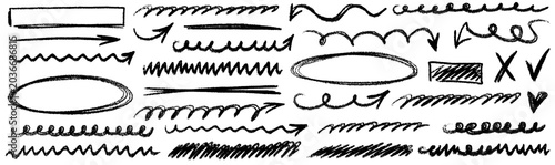 Artistic underline and chalk accents with arrow symbols, brush paint texture and crayon scribble finish, hand drawn lines, soft handdrawn mood. Underline, chalk, arrow repeat.