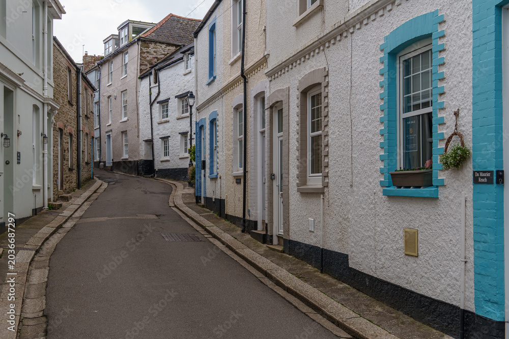 Fototapeta premium Die Hafenstadt Fowey in Cornwall