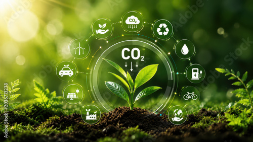 CO2 carbon neutrality and Net Zero emissions target.